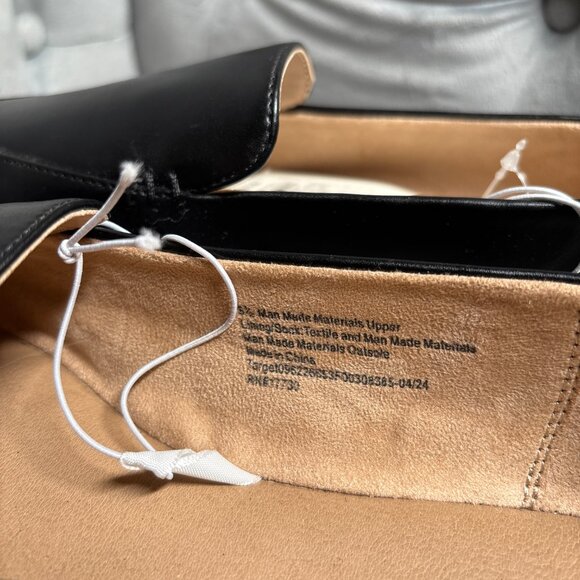 NWT A New Day Black Faux Leather Pointed Toe Loafers – Women’s Size 8.5 - Picture 6 of 8